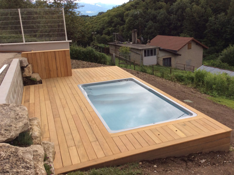 Construction d une mini piscine de m par Hénocque Piscines